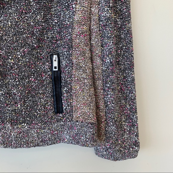 Rag & Bone Lory Knit Leather Trim Moto Jacket - Picture 4 of 7